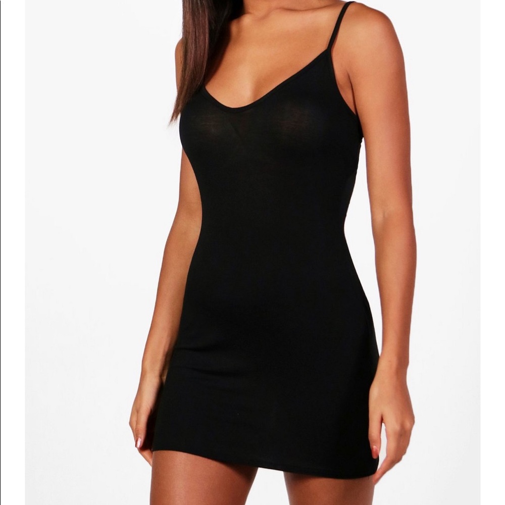Little black dress.